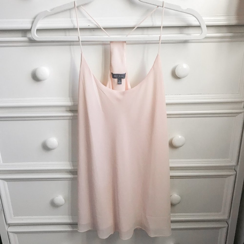 Flowy Layered Racerback Blouse Tank